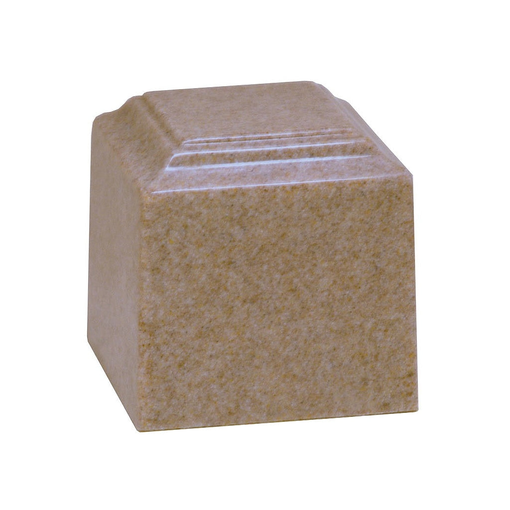 SMALL Cultured Granite Urn - BAHAMA Whole Wheat