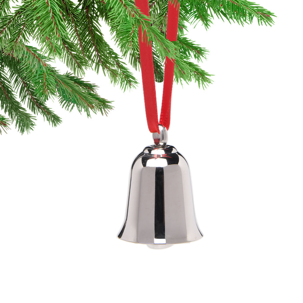 J-BELL - Holiday Bell Memorial Ornament Silver