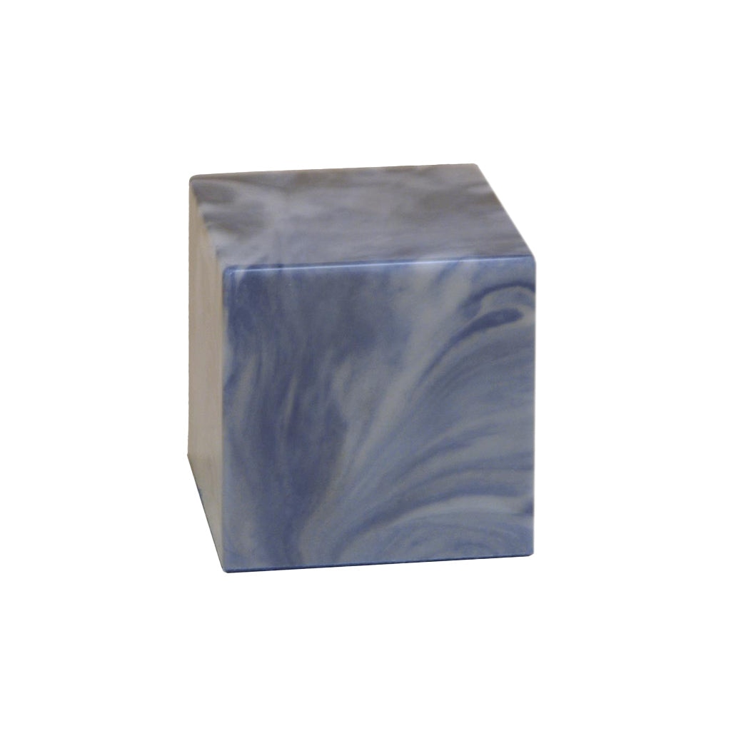 SMALL Cultured Marble Urn -380- Little CATALINA Sky Blue