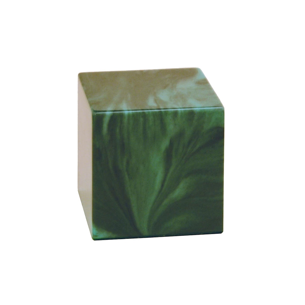 SMALL Cultured Marble Urn -380- Little CATALINA Emerald