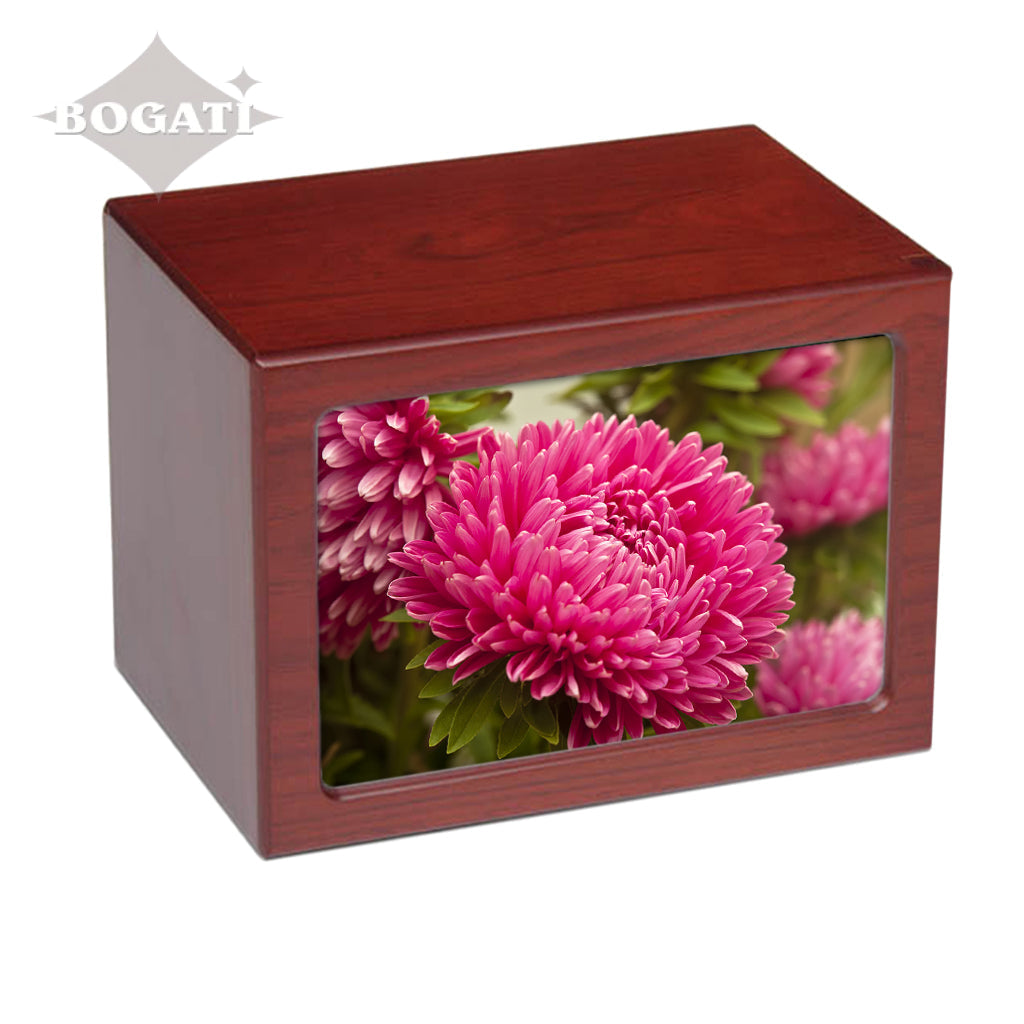 EXTRA LARGE Photo Frame urn PY06 - Pink Flowers