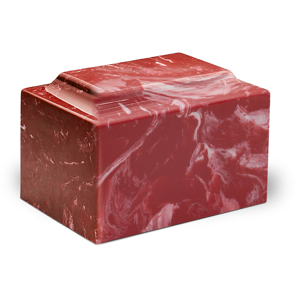 ADULT - MacKenzie Classic - Cultured Marble Urn Cherry Red