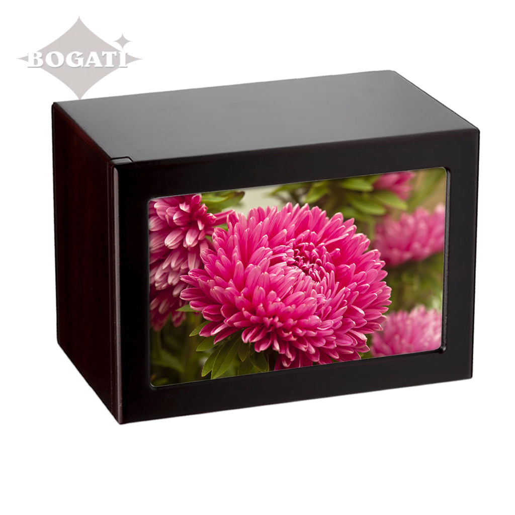 EXTRA LARGE Photo Frame urn PY06 - Pink Flowers