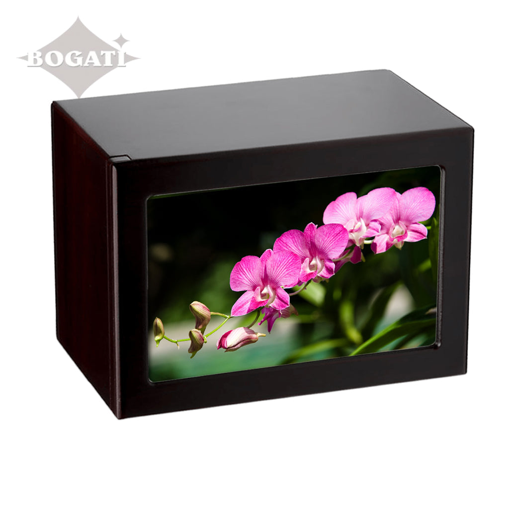 EXTRA LARGE Photo Frame urn PY06 - Pink Flowers