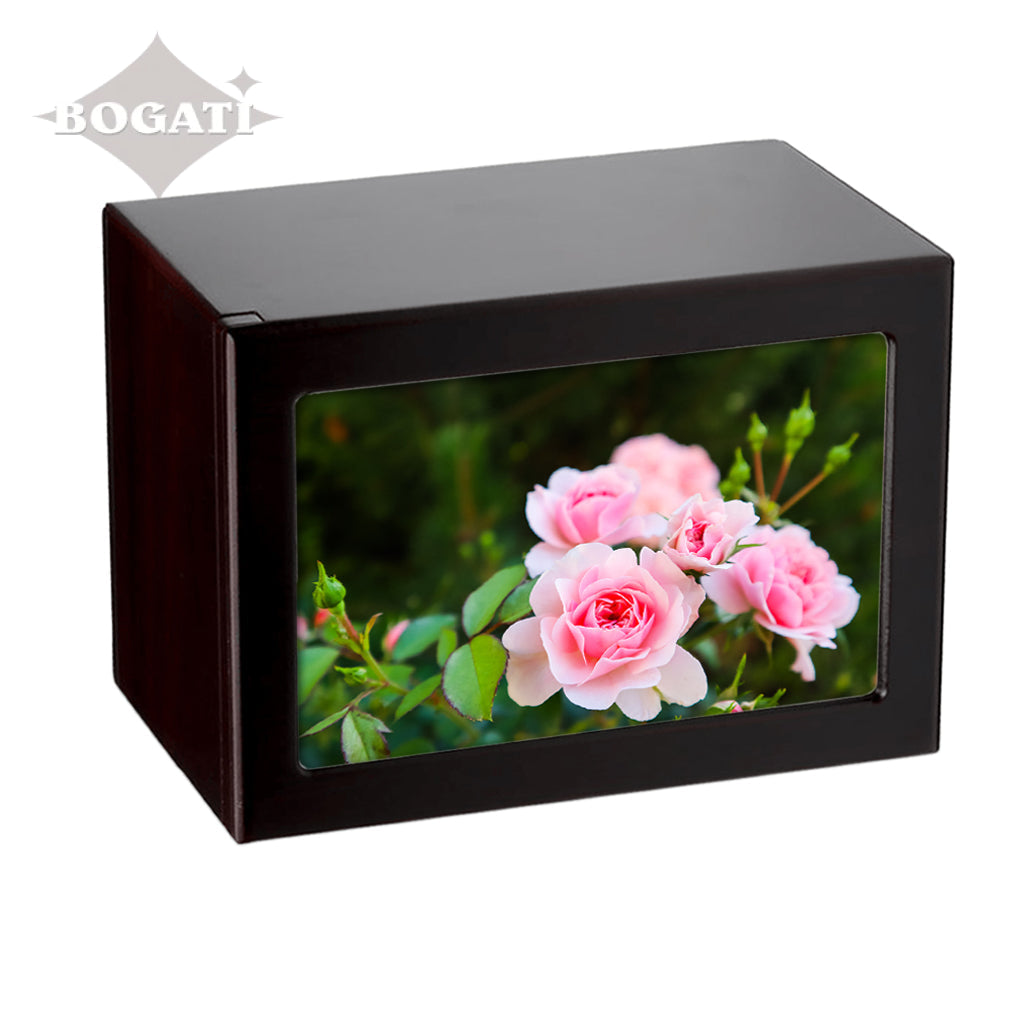 EXTRA LARGE Photo Frame urn PY06 - Pink Flowers