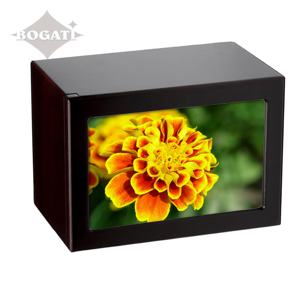 EXTRA LARGE Photo Frame urn -PY06- Yellow Flowers
