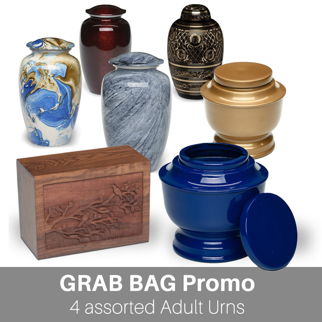 GRAB BAG - 4 assorted Adult Urns