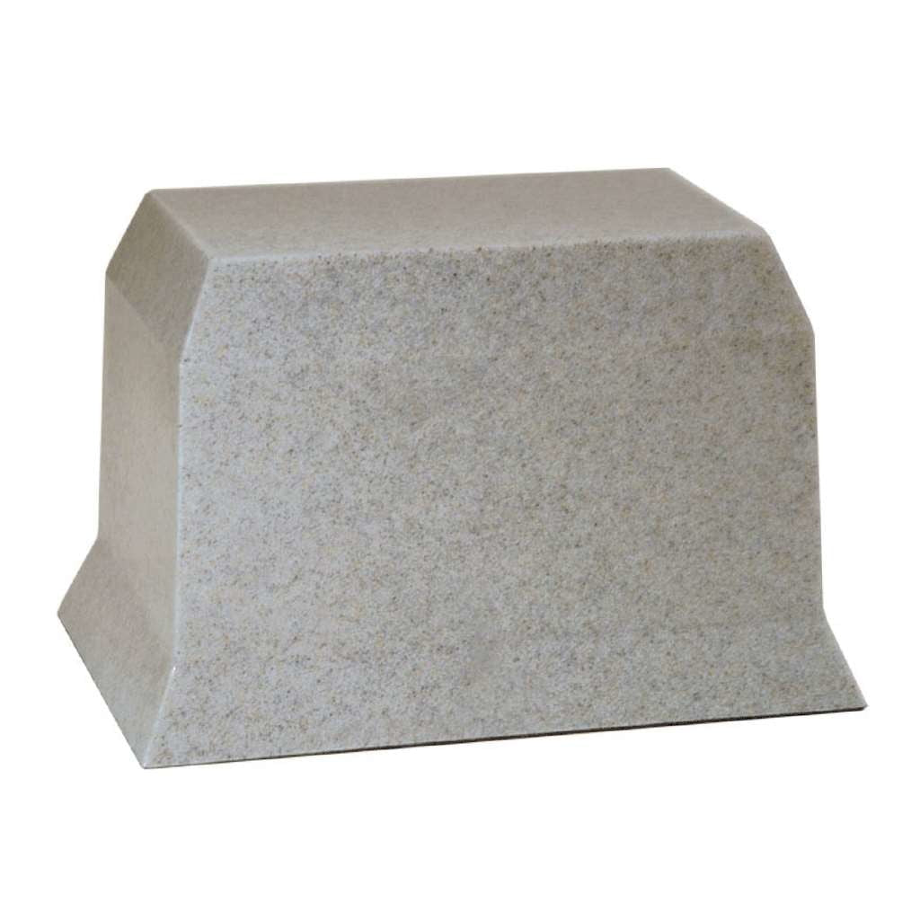 ADULT Cultured Granite Urn - HARVARD Light Gray