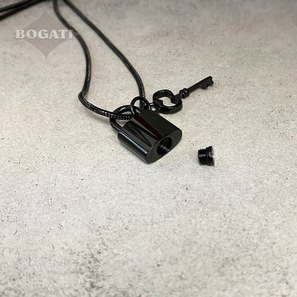 J-197 - Lock And Key ~Pendant With Chain
