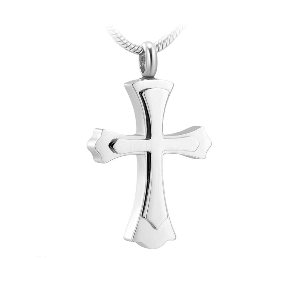 J 632 Templar look Cross Pendant with Chain Silver