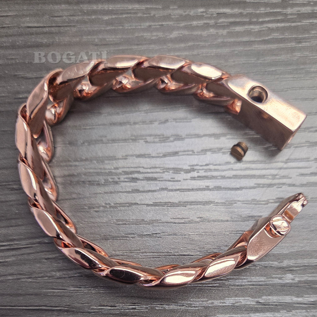 Curb Chain Bracelet with Big Links | Bogati Urn Company