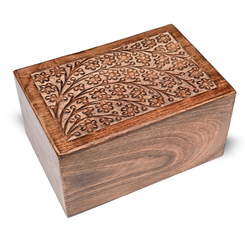 ADULT / XL Mango wood Urn -2820 - Tree of Life