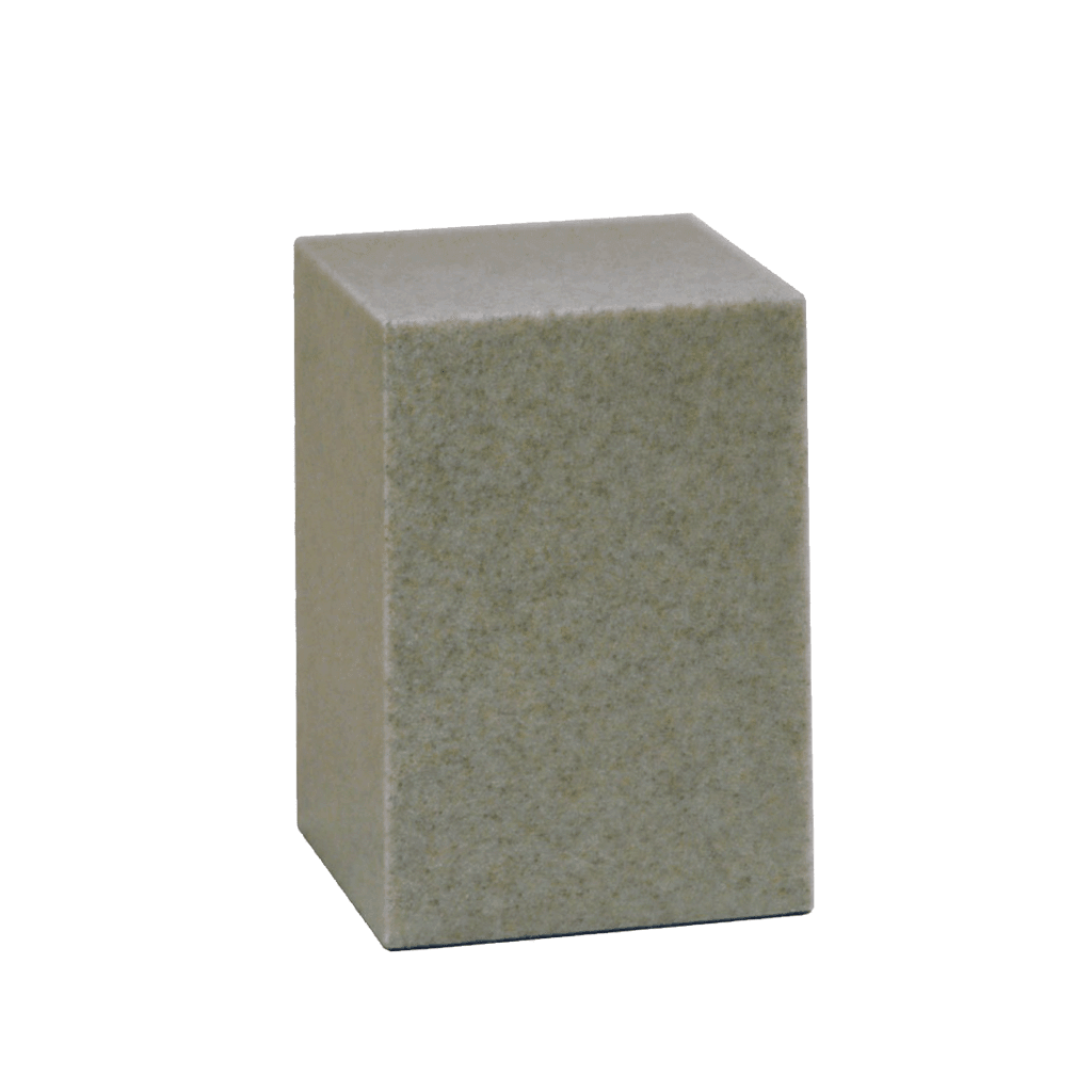 MEDIUM Cultured Granite Urn - NOME Light Gray