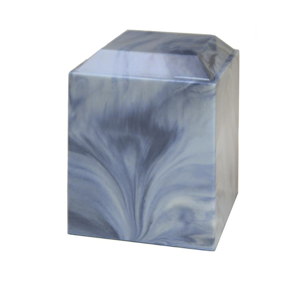 ADULT Cultured Marble Urn -360- PINNACLE Sky Blue