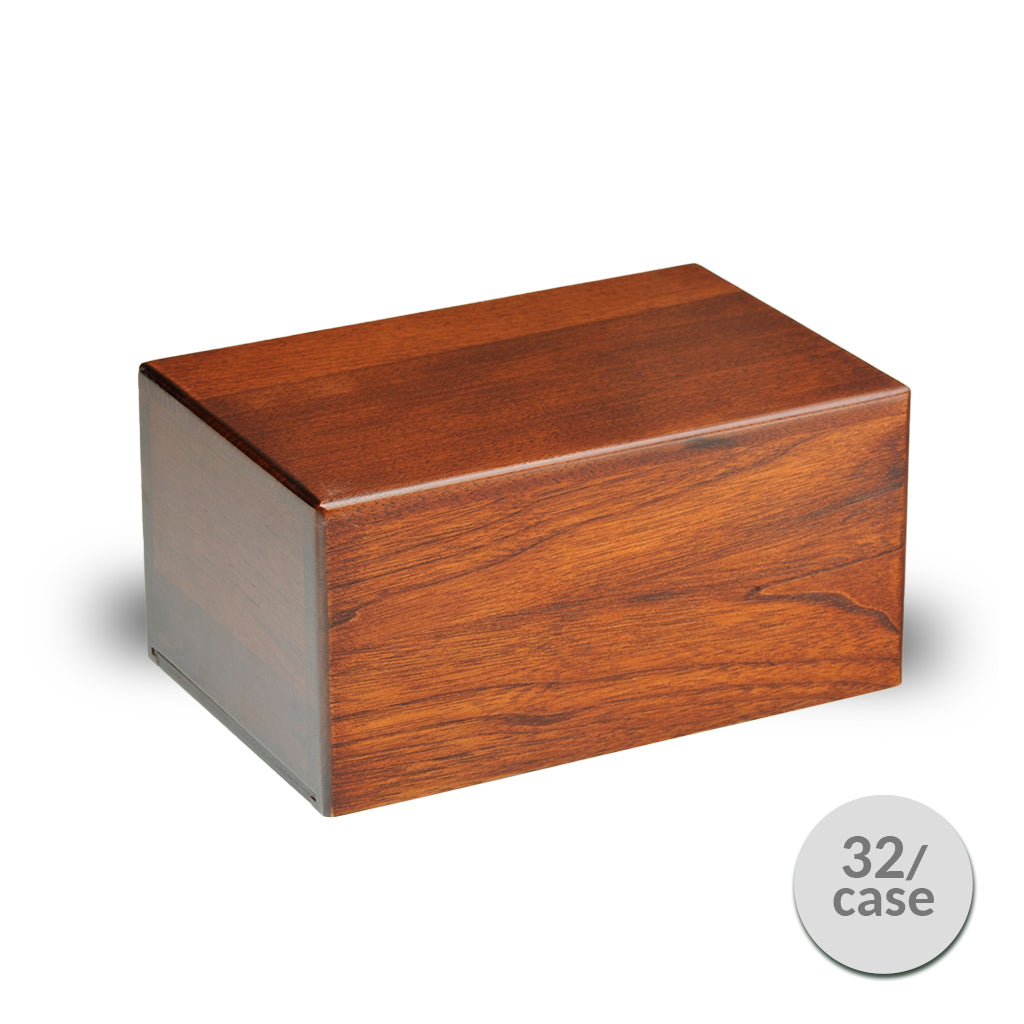 MEDIUM Paulownia Wood Urn -PY01- Economy Urn- Case of 32