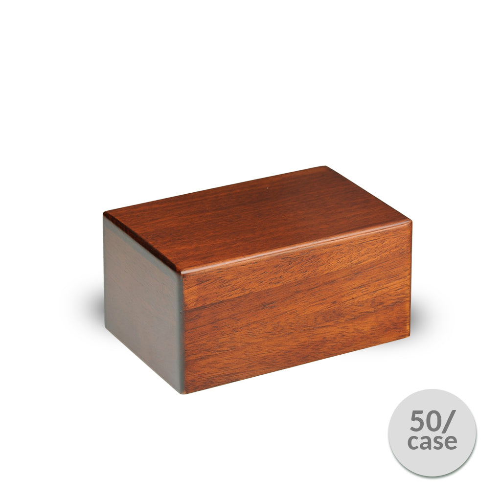 SMALL Paulownia Wood Urn -PY01- Economy box - Case of 50