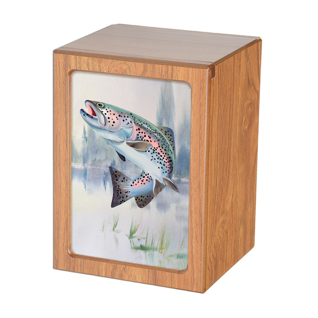 EXTRA LARGE Photo Frame Urn - PY06 - Fisherman Collection: Trout Brown