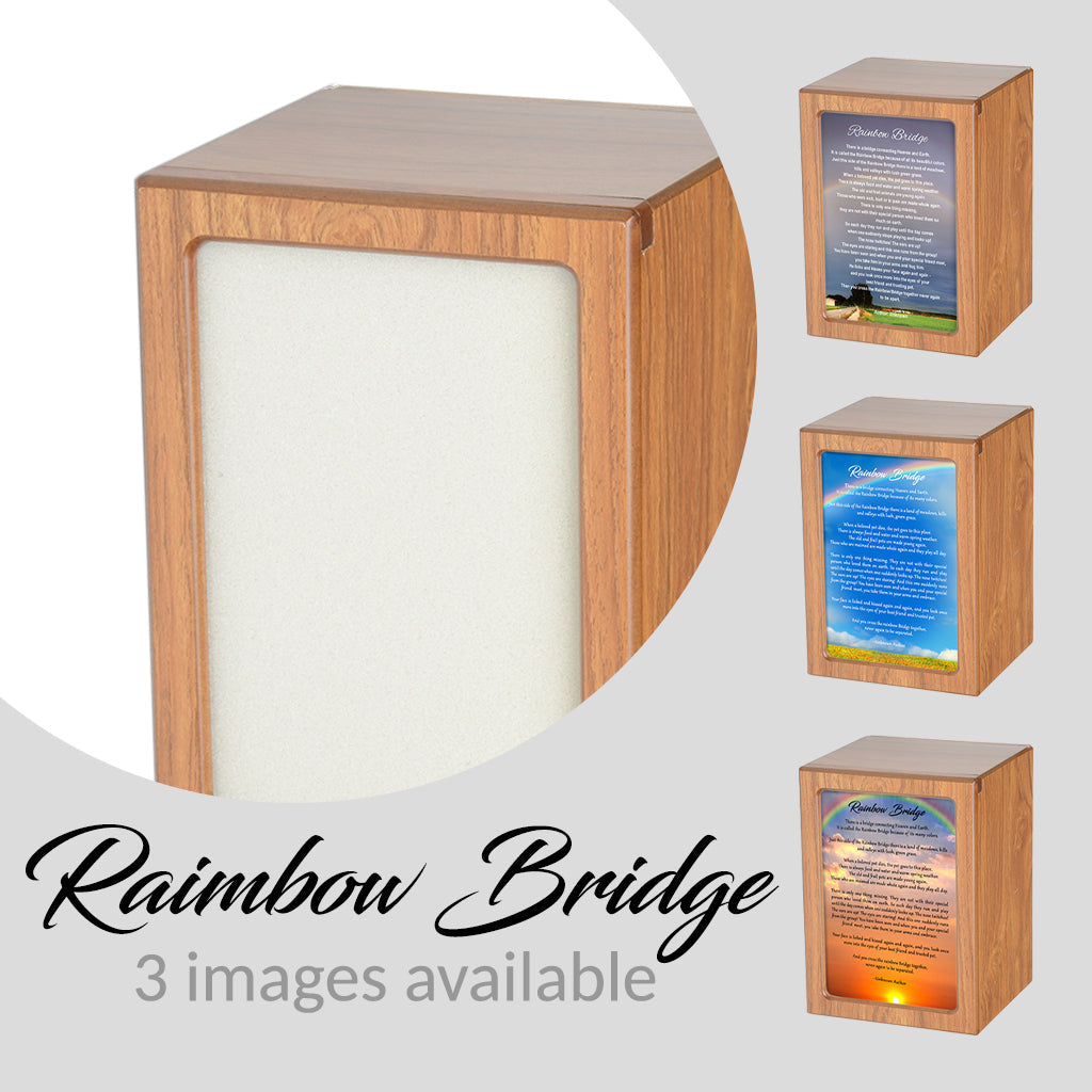 LARGE Photo Frame urn -PY06- Rainbow Bridge Brown