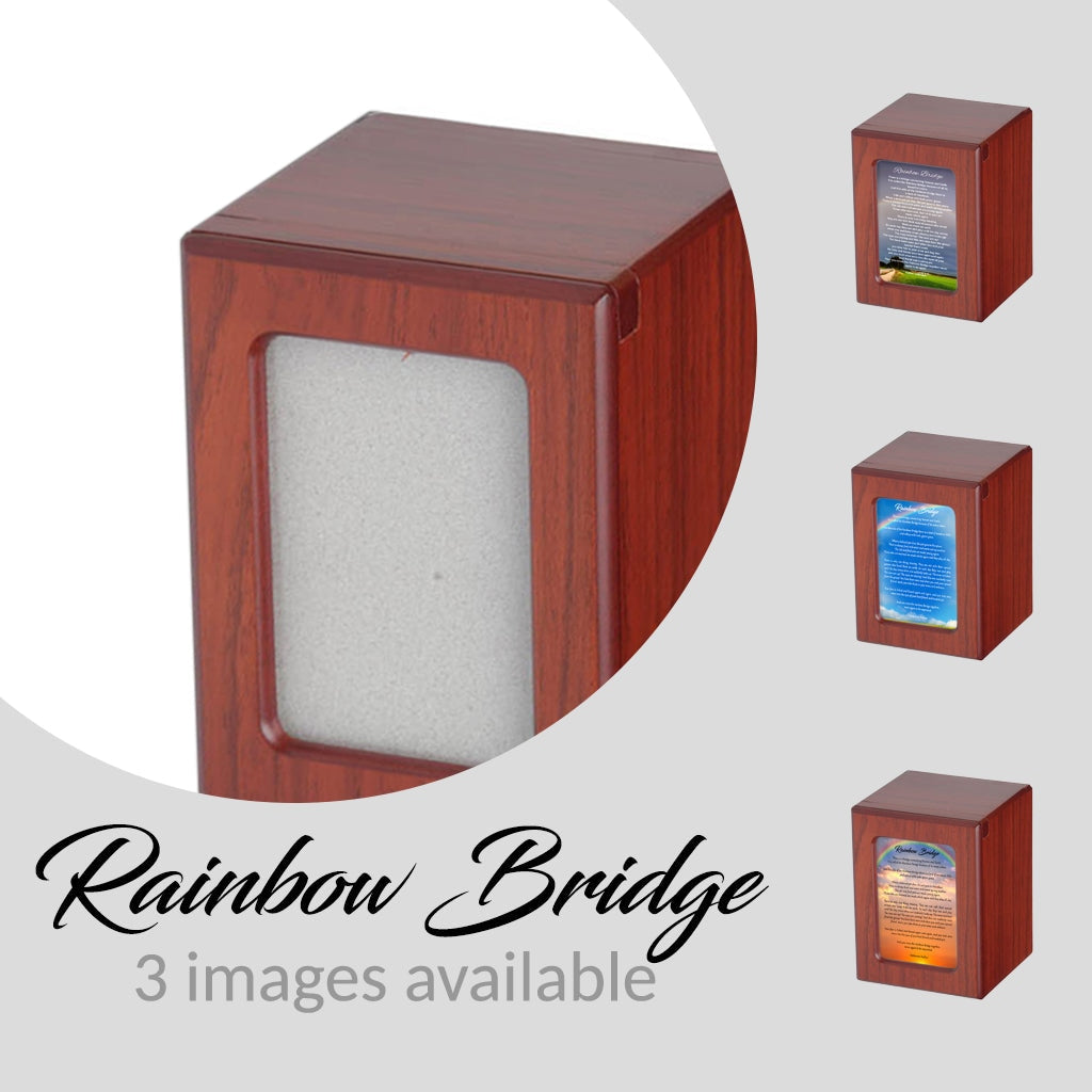 SMALL Photo Frame urn -PY06- Rainbow Bridge Cherry