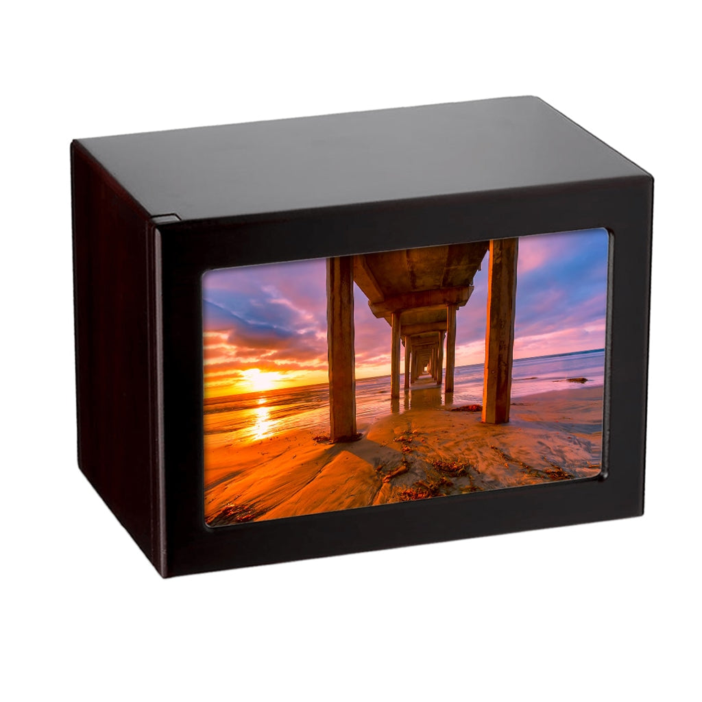 EXTRA LARGE PY06 - Sunset & Bridge Dark Cherry