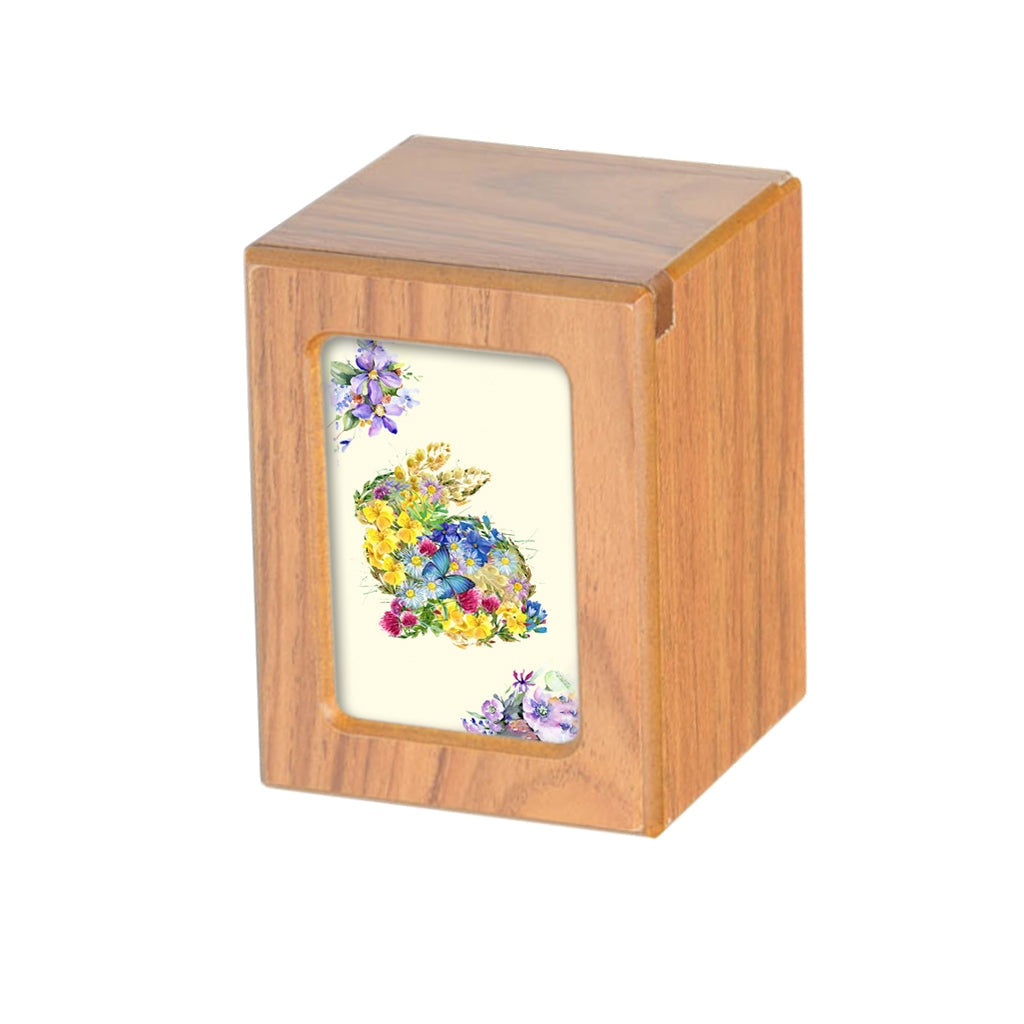 SMALL PY06 Photo frame Urn - Floral Rabbit Brown