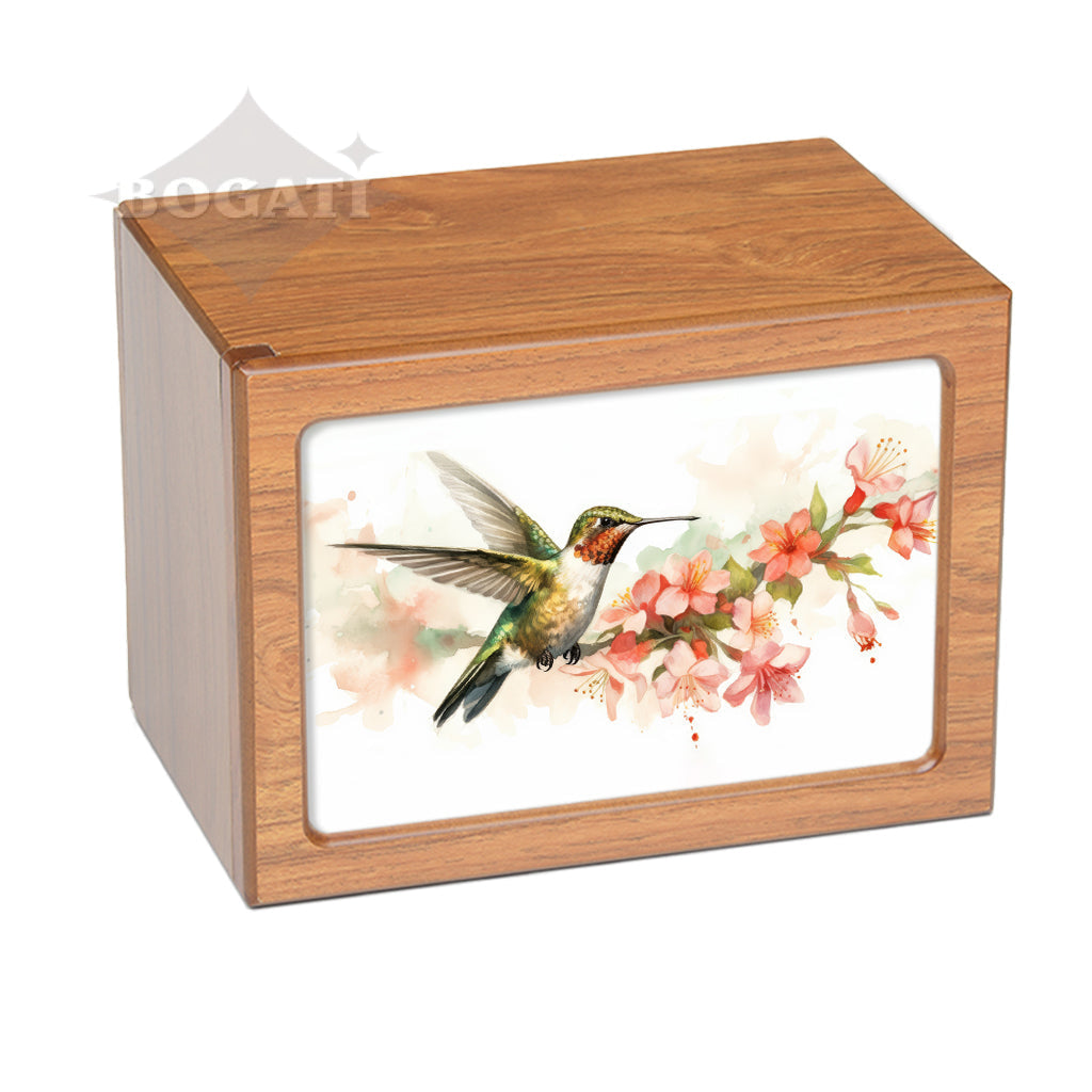 Extra Large Photo Urn - Hummingbird | Bogati Urn Company