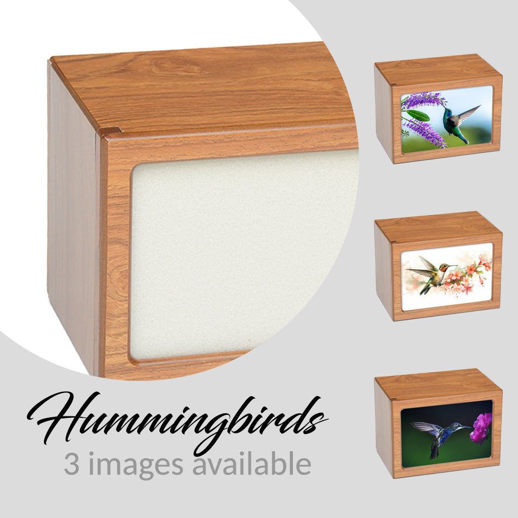 EXTRA LARGE Photo Frame Urn -PY06 - Hummingbird Brown