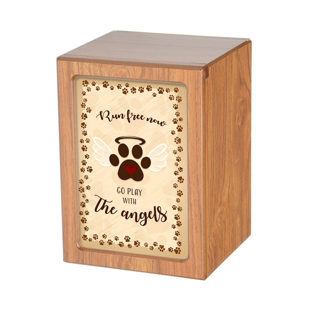 LARGE PY06 - Dog Angel ~Run Free Brown