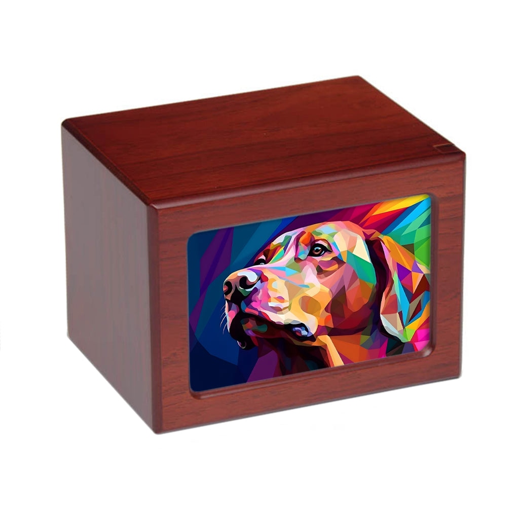 LARGE Photo Frame Urn -PY06- Abstract Dog Art Illustration Cherry