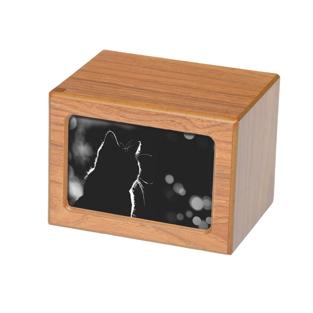MEDIUM PY06 - Cat Silhouette at Night Brown