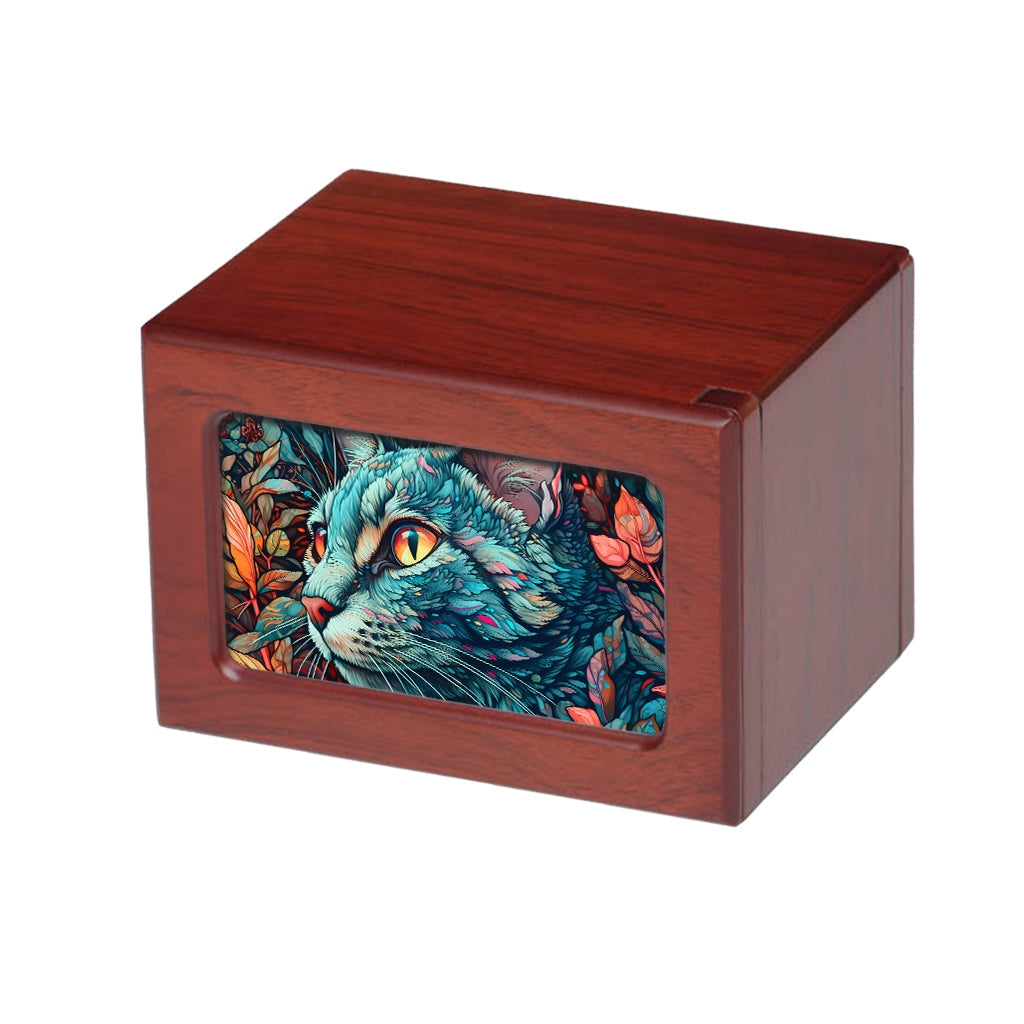 MEDIUM PY06 - Abstract Colorful Cat Cherry