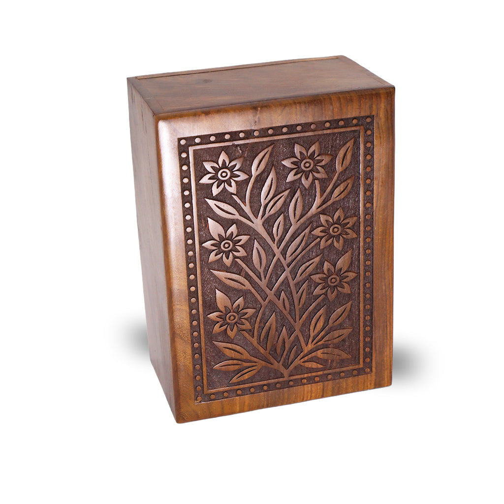 MEDIUM - Rosewood Urn  -2785 - Blossom Garden