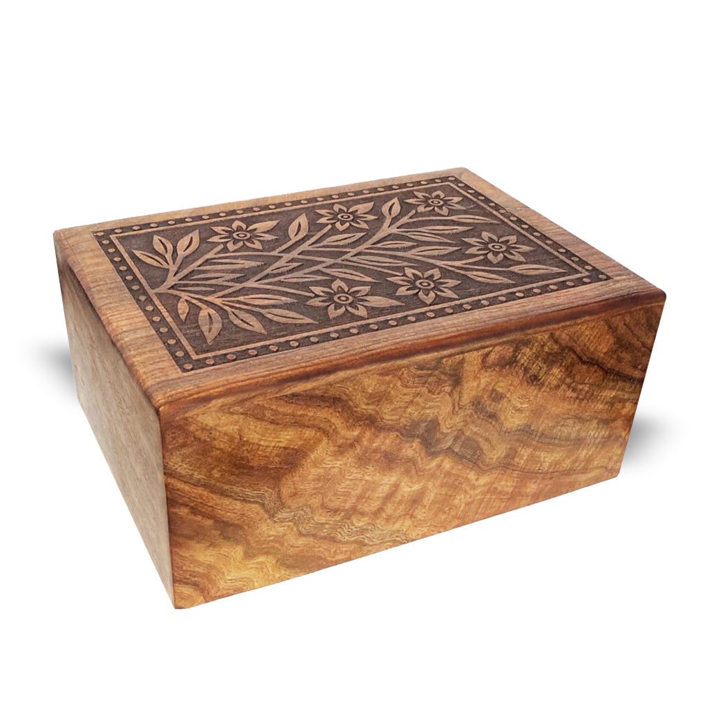 MEDIUM - Rosewood Urn  -2785 - Blossom Garden