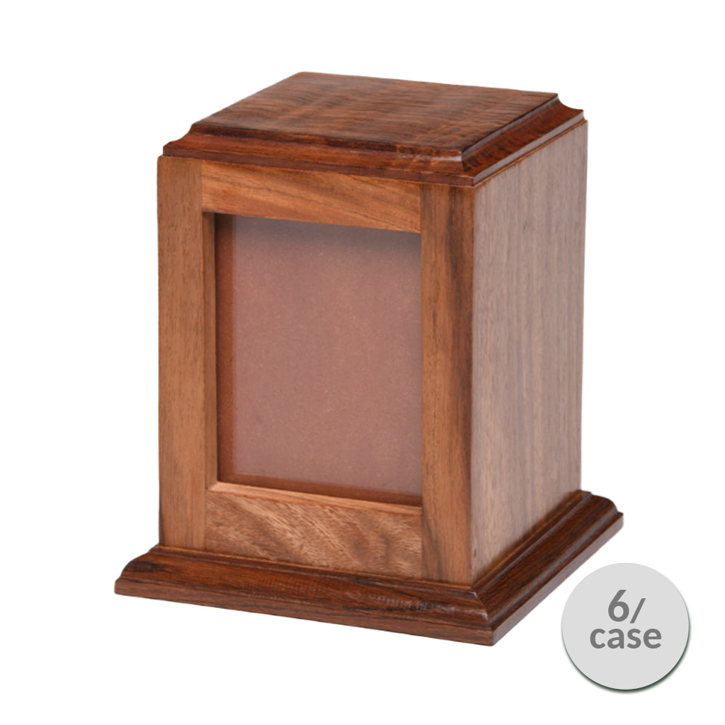 LARGE - Rosewood -518- Vertical Photo Frame Urn- Case of 6