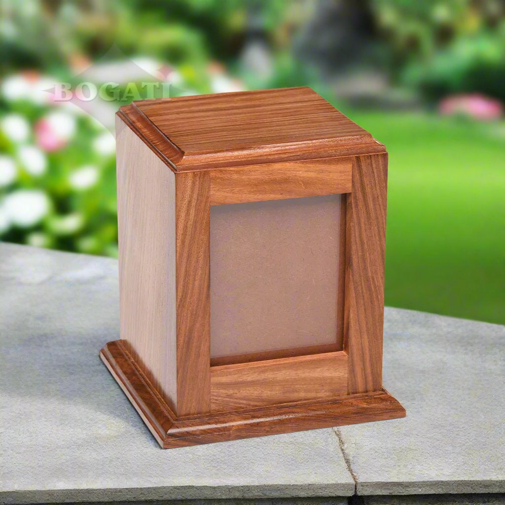 MEDIUM - Rosewood -518- Vertical Photo Frame Urn