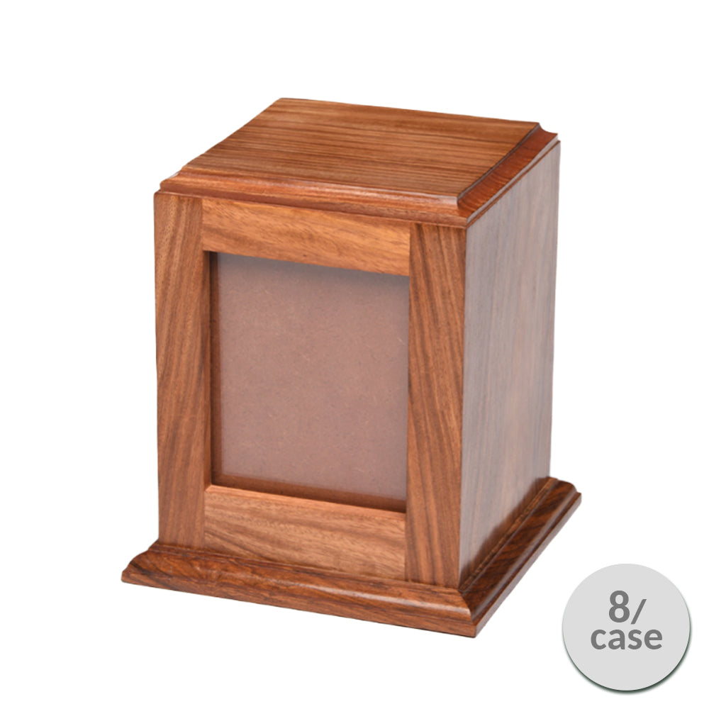 MEDIUM - Rosewood -518- Vertical Photo Frame Urn- Case of 8