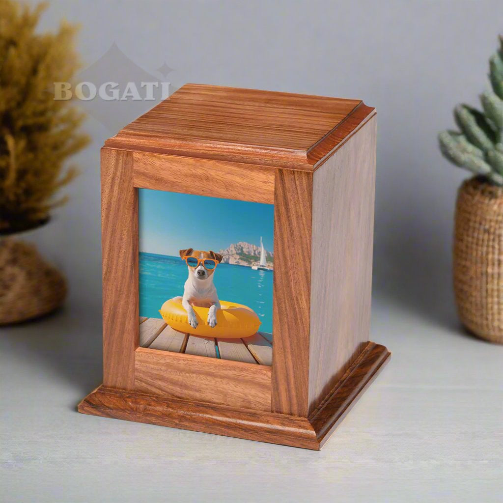 MEDIUM - Rosewood -518- Vertical Photo Frame Urn