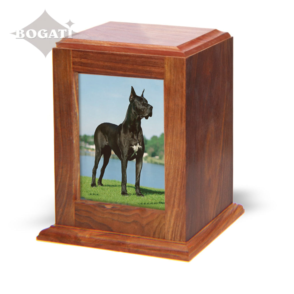 ADULT / XL - Rosewood -518- Vertical Photo Frame Urn