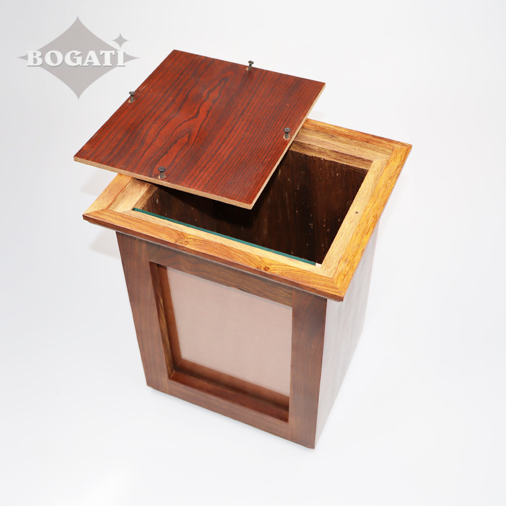 ADULT / XL - Rosewood -518- Vertical Photo Frame Urn