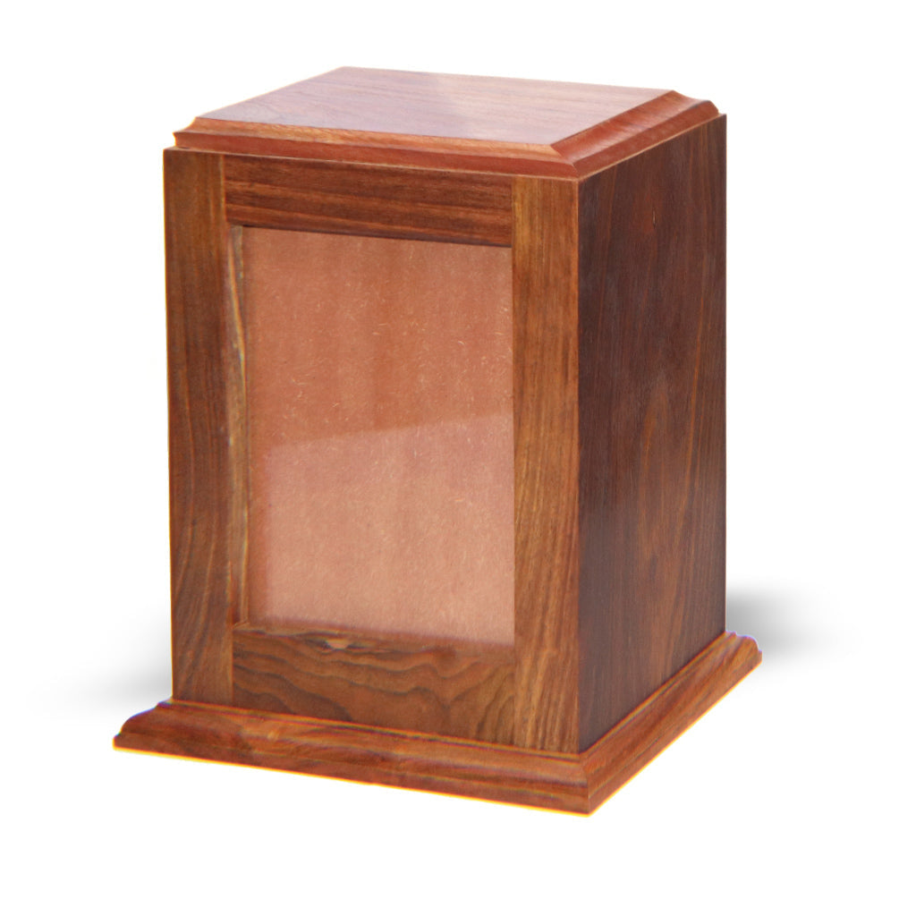 ADULT / XL - Rosewood -518- Vertical Photo Frame Urn