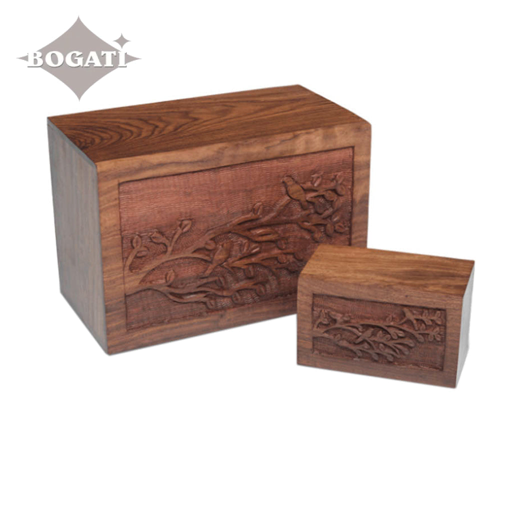 KEEPSAKE Rosewood Urn - Bogati Birdsong ™ - Case of 48
