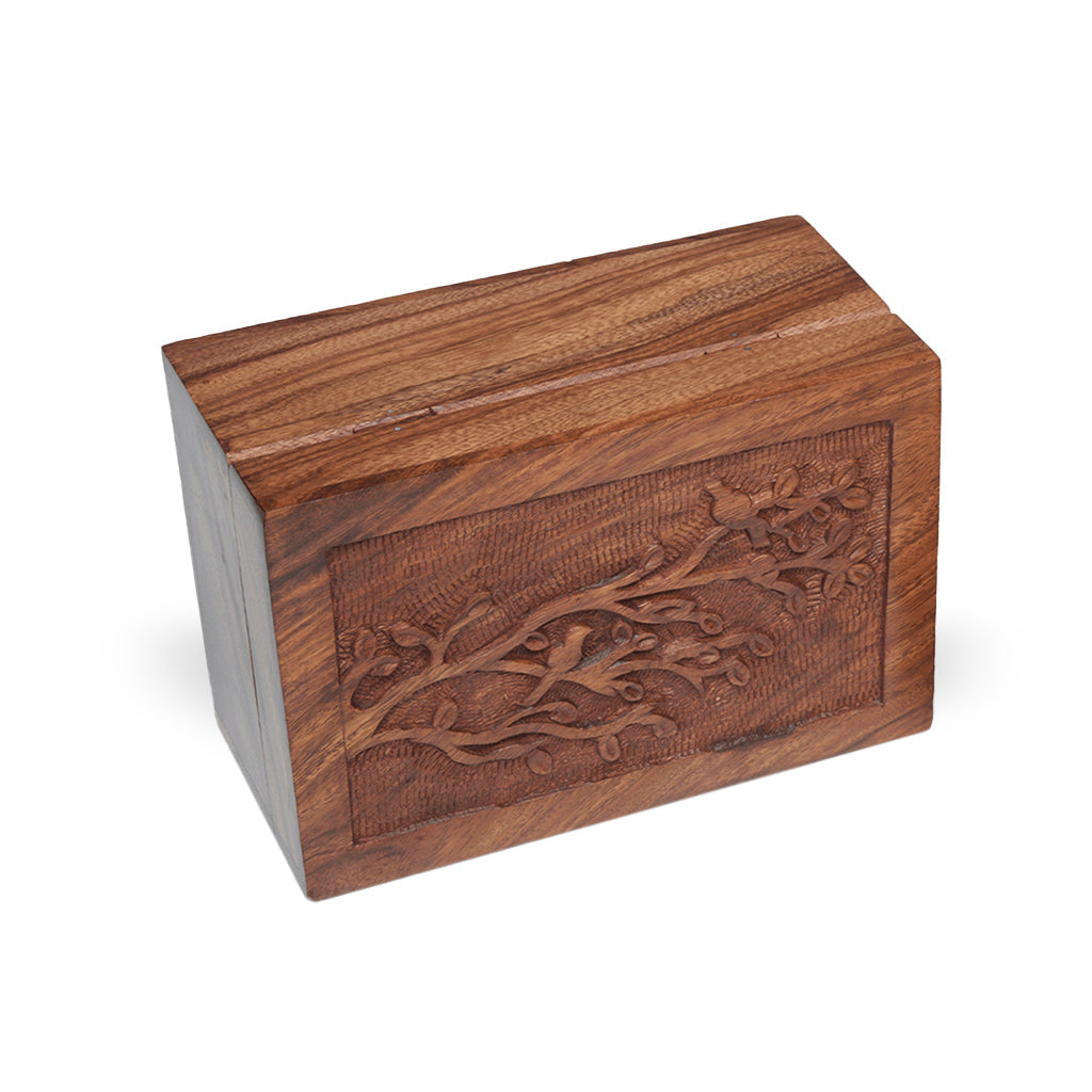 CLEARANCE - MEDIUM Hinged Rosewood Urn - Bogati Birdsong ™