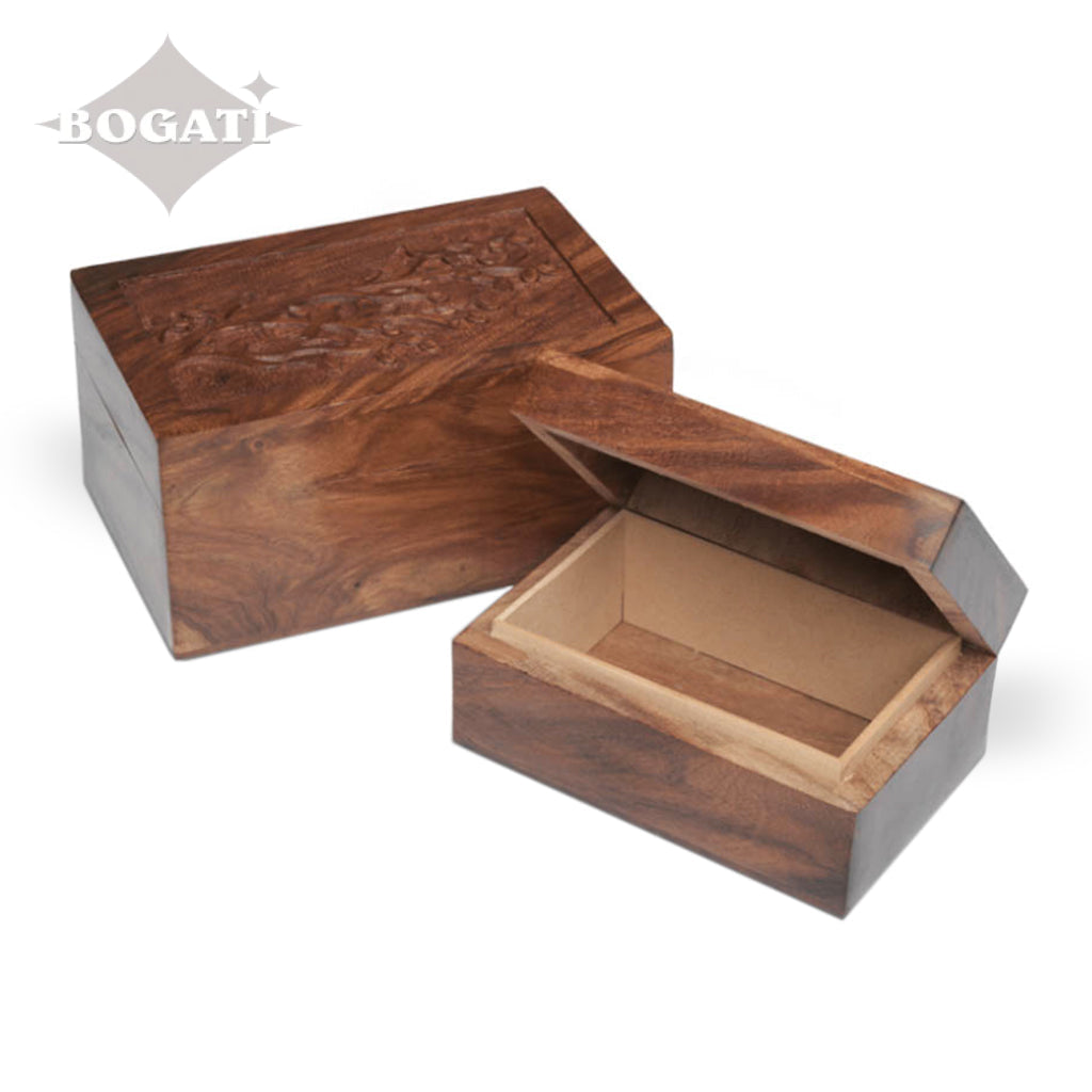 CLEARANCE - MEDIUM Hinged Rosewood Urn - Bogati Birdsong ™ - Case of 16