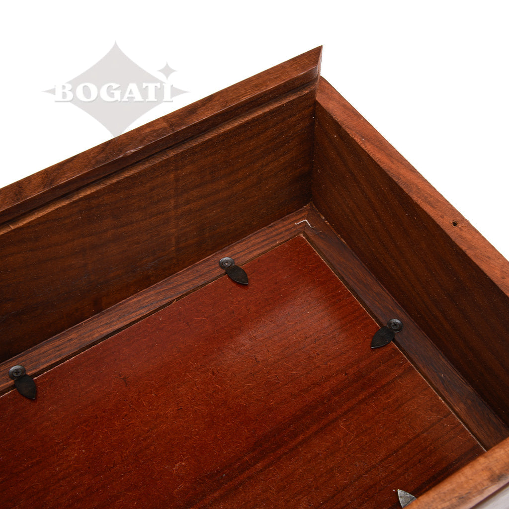 LARGE - Rosewood Photo Frame Urn -517- Brass coners