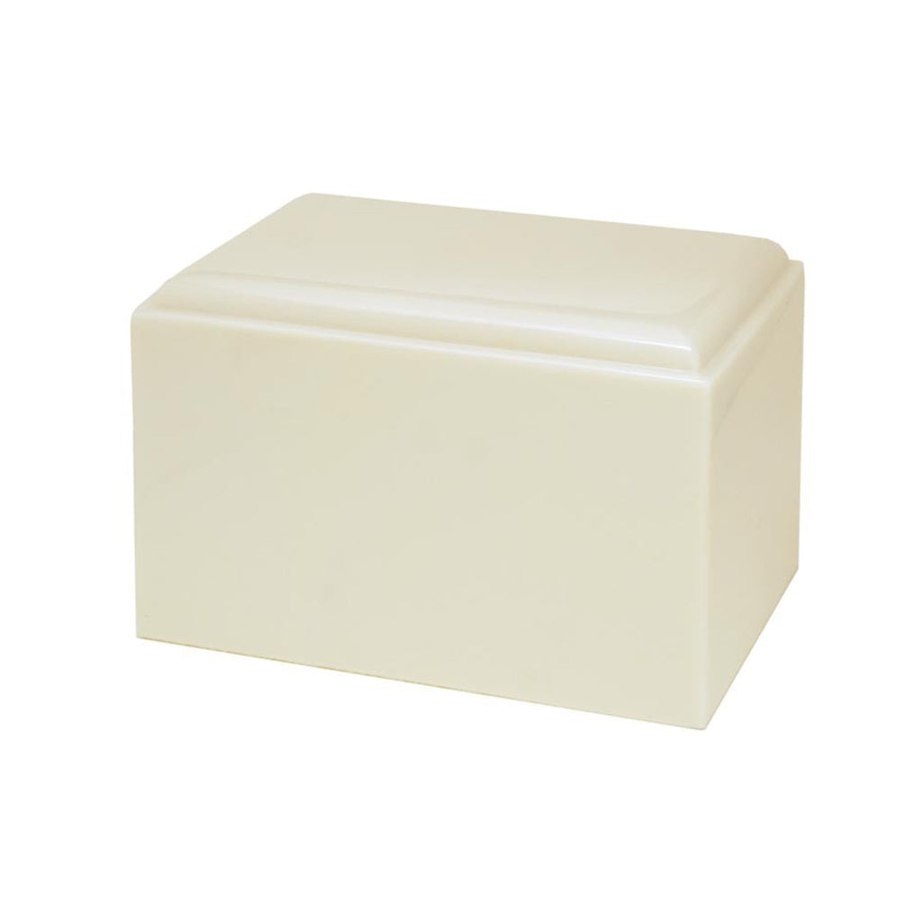 ADULT Cultured Marble Urn -440- STRATUS Ivory