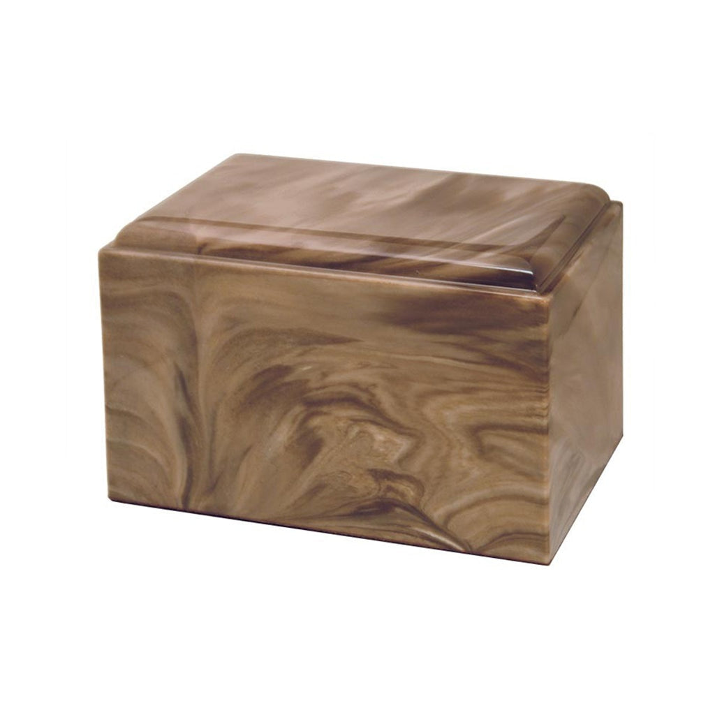 ADULT Cultured Marble Urn -440- STRATUS Topaz