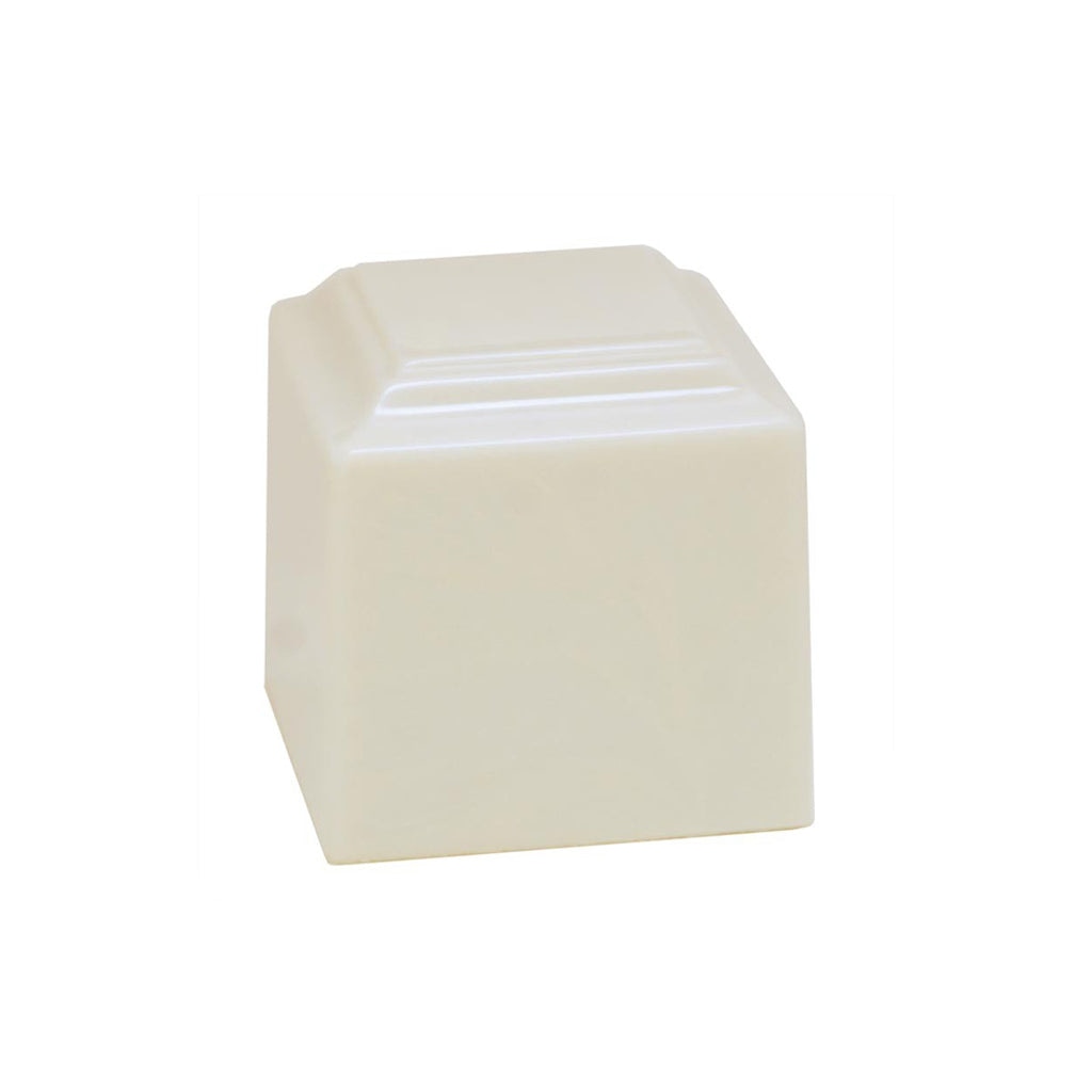 SMALL Cultured Marble Urn -390- Little TAHITI Ivory
