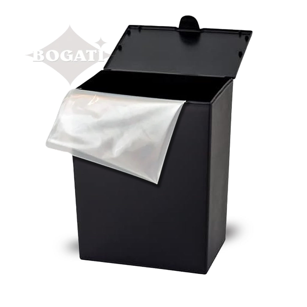 TC - Sure~Lock™ Black Plastic Temporary Container - CASE of 24