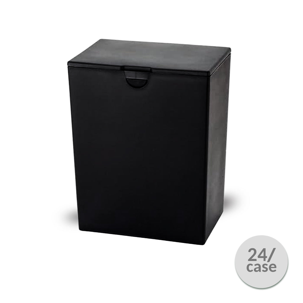 TC - Sure~Lock™ Black Plastic Temporary Container - CASE of 24