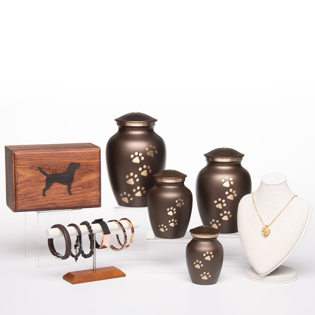 HEARTFELT PAW PRINTS Display Set18 Bogati Urn Company